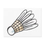 Feather Shuttlecock in Hand-drawn Style Postcards