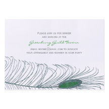 Feather Wedding II Business Cards