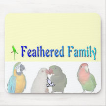 Feathered Family MousePad