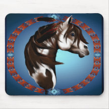 Feathered Paint Horse_Mousepad