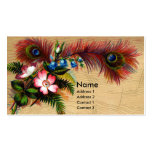 Feathers, Flowers and Ferns Business Card Template