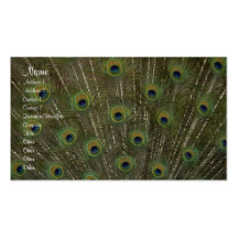 Feathers Profile Card Business Card Template