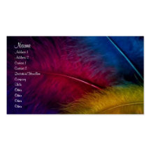Feathers Profile Card Business Card Templates