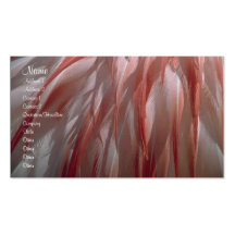 Feathers Profile Card Business Cards