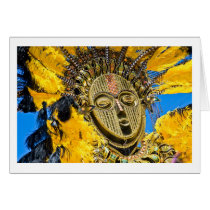 feathery mask cards