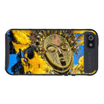 feathery mask iPhone 5 cases