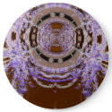 Feathery Willows Abstract Art Buttons
