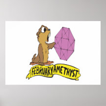 February Amethyst Print