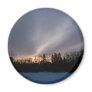 February Dawn over Mississippi River Refrigerator Magnet