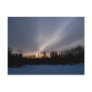 February Dawn over Mississippi River Post Card