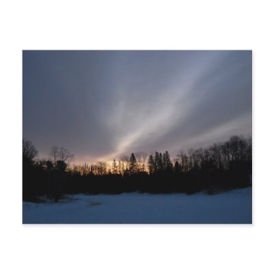 February Dawn over Mississippi River Post Card by NiftyMorning