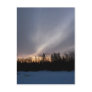 February Dawn over Mississippi River Postcard