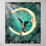 February Moon Fairy Fantasy Fey Posters