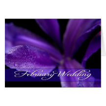 February Wedding Card
