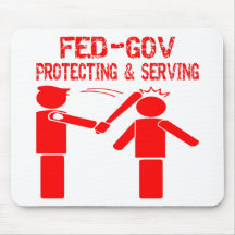 Fed-Gov Protecting & Serving Mousepad