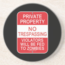 Fed To Zombies Drink Coaster