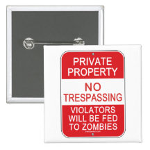 Fed To Zombies Pins