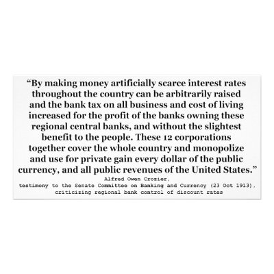 Federal Reserve Interest Rates by Alfred O Crozier Customized Photo Card by wallarts