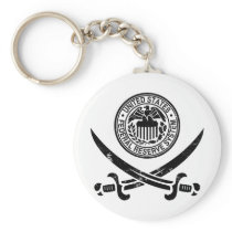 Federal Reserve Pirate Logo keychains