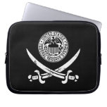 Federal Reserve Pirate Logo Laptop Sleeves
