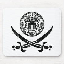Federal Reserve Pirate Logo mousepads