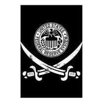 Federal Reserve Pirate Logo posters