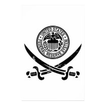 Federal Reserve Pirate Logo posters