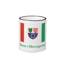 Federation of Bosnia & Herzegovina Flag with Name Mug