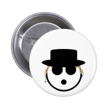 Fedora Freddie Pinback Buttons