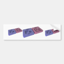 Feds as Fe Iron and Ds Darmstadtium Bumper Stickers