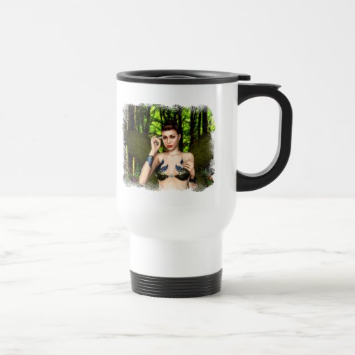Fée du flacon de boissons de clairière de forêt tasse à café