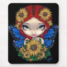 Fée" Mousepad "de tournesol Tapis De Souris