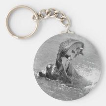 Feed Me Hippo Keychain