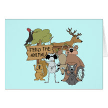 Feed the Animals Card