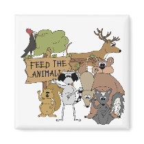 Feed the Animals Refrigerator Magnets