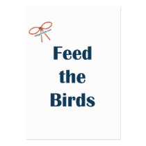 Feed The Birds Reminders Business Card Template