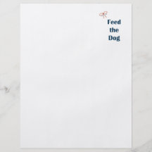 Feed the Dog Reminders Full Color Flyer
