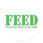 FEED THE WORLD stickers