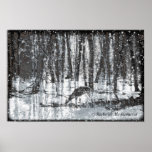 Feeding Deer Print