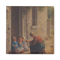 Feeding the Young, 1850 Refrigerator Magnet