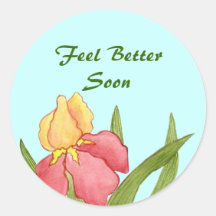 Feel Better Soon Iris Sticker