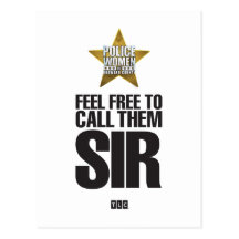 Feel Free To Call Them Sir Postcard