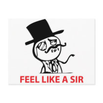 Feel Like a Sir Postcards