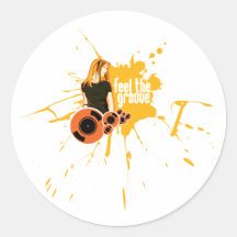 Feel The Groove Sticker