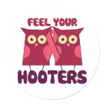 Feel your Hooters Stickers