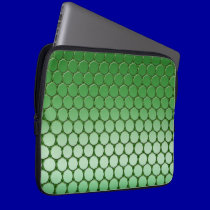 Feelin' Green - Dot Pattern laptop sleeves