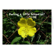 Feeling a little fenced in? greeting cards