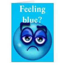 Feeling Blue Greeting Card
