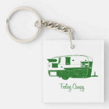 Feeling Campy keychain Square Acrylic Key Chains