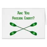 Feeling Lucky Kayak Greeting Card